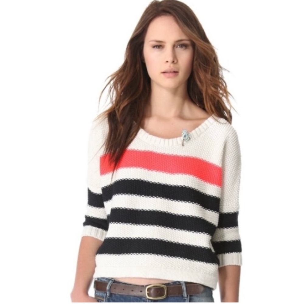 Madison Scotch Striped Sweater with Skull Charms Size 1